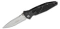 Microtech (160-11) "Socom Elite" Manual Folder, 4.05" M390 Stonewashed Partially Serrated Drop Point Blade, Black Anodized 6061-T6 Aluminum Handle, Liner Lock