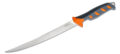 Buck (0146ORS-B) "Fresh Water Fillet" Fixed Blade, 9" Stainless Steel Satin Trailing Point Blade, Orange and Gray Rubber/Polymer Handle, Gray Polymer Sheath