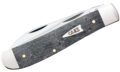 Case (11011) "Mini Trapper" Non-Locking Folder, 2.7"/2.74" Stainless Steel Mirror Polish Clip Point/ Wharncliffe Blades, Gray Birdseye Maple Wood Handle, Slip Joint