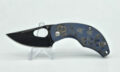PIERRE SUPPER/FRED PERRIN (FPNANO-E) "Nano" Manual Folder, 2.01" 440C Dark Stonewash Drop Point Blade, Anodized Titanium Handle with Engravings, Frame Lock  (SOLD SEPERATELY)
