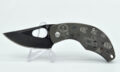 PIERRE SUPPER/FRED PERRIN (FPNANO-E) "Nano" Manual Folder, 2.01" 440C Dark Stonewash Drop Point Blade, Anodized Titanium Handle with Engravings, Frame Lock  (SOLD SEPERATELY)