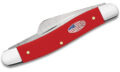 Case (73931) "Stockman" Non-Locking Folder, 2.57"/1.88"/1.71" High Carbon Stain Clip Point/Sheepsfoot/Spey Blades, Red Synthetic Handle, Slip Joint
