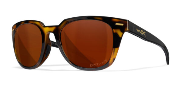 Wiley X (AC6ULT06) "Ultra" Captivate Polarized Copper Impact Resistant Lenses, Gloss Demi Frames