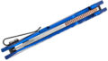 CASE (10780) "Kinzua" Manual Folder, 3.4" S35VN Satin Spear Point Blade, Blue Anodized Aluminum with 2024 Shot Show Design Handle, Frame Lock