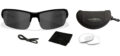 Wiley X (CHVAL07) "Valor" Smoke Grey/Clear Impact Resistant Interchangeable Lenses, Matte Black Frames