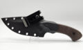 Gahagan "Low Lander" Fixed Blade, 3.25" S35VN Stonewashed  Clip Point Blade, Brown Linen Micarta Handle, Kydex Sheath