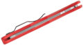 Spyderco (C10TR) "Endura Trainer" Manual Folder, 3.563"  AUS 6 Satin Trainer Blade, Red FRN Handle, Lock Back