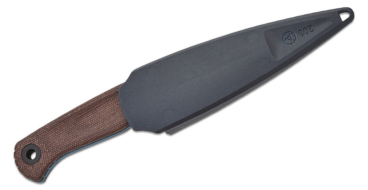 Benchmade 203BT-01 "Dacian" Brown Canvas Micarta, Spear Point Blade - Image 3