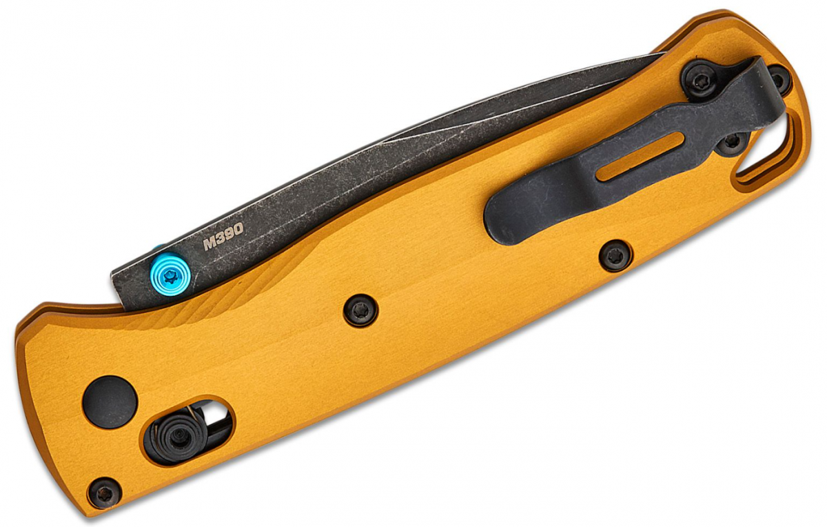 Benchmade 535BK-07 "Bugout" AXIS-Lock Knife, Burnt Brass & M390 - Image 4