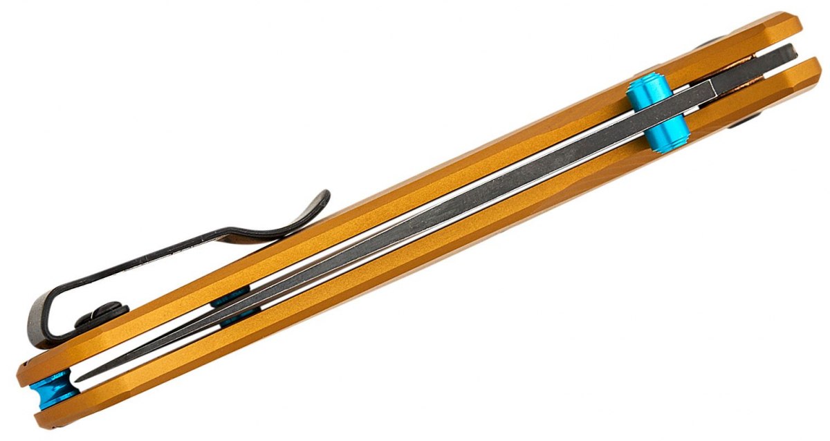 Benchmade 535BK-07 "Bugout" AXIS-Lock Knife, Burnt Brass & M390 - Image 5