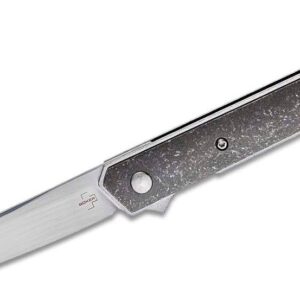 Boker Plus (01BO169) "Kwaiken Air" Manual Folder, 3.54" VG-10 Satin Straight Back Blade, Titanium Handle, Liner Lock