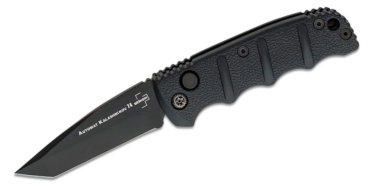 boker-plus-01kals97-kalashnikov-mini-automatic-folder-2-50-d2-black-dlc-tanto-blade-black-anodized-aluminum-handle-push-button-lock