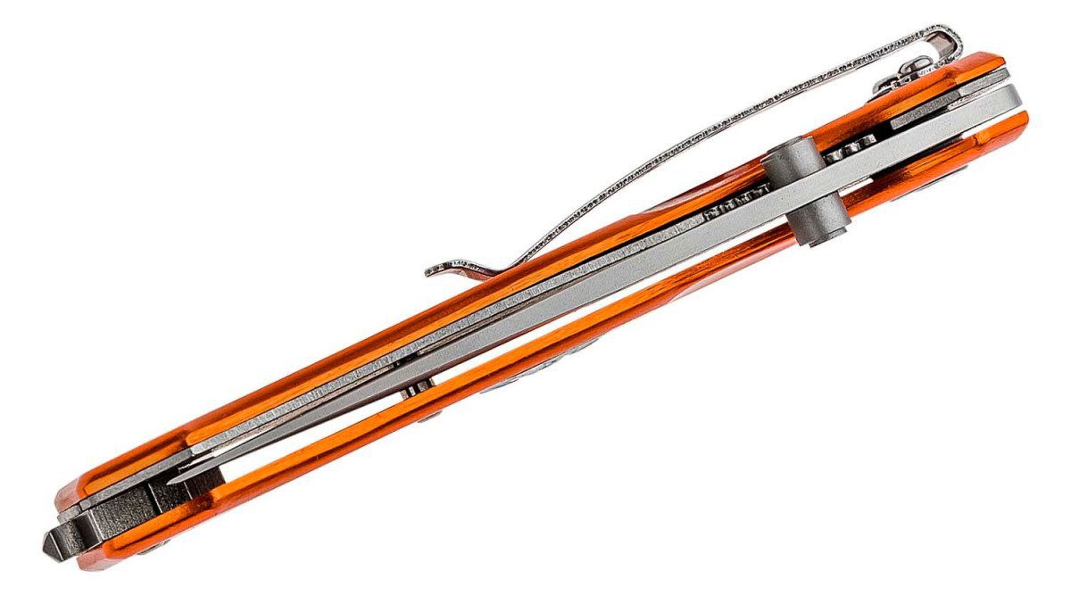 Boker Magnum (01MB364) "EMT Rescue" Manual Folder, 3.35" 440A Satin Drop Point Blade, Rescue Hook, Orange Aluminum Handle, Liner Lock - Image 3