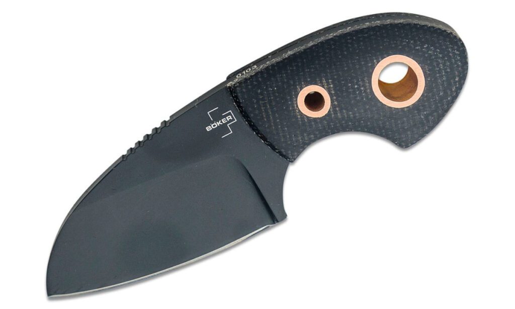 boker-plus-02bo084-gnome-fixed-blade-2-17-d2-black-titanium-coated-sheepsfoot-blade-black-micarta-handle-black-kydex-sheath