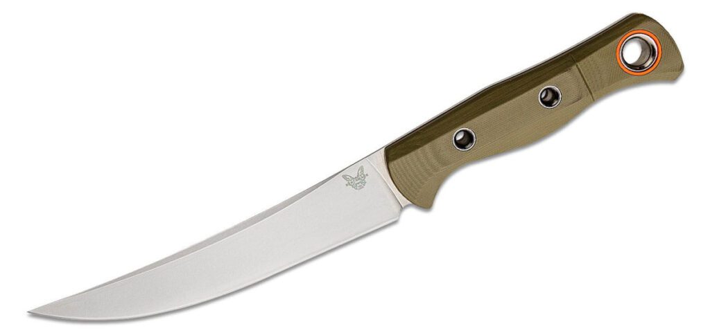 benchmade-15500-3-meatcrafter-fixed-blade-6-08-cpm-s45vn-satin-trailing-point-blade-od-green-g-10-handle-orange-boltaron-sheath