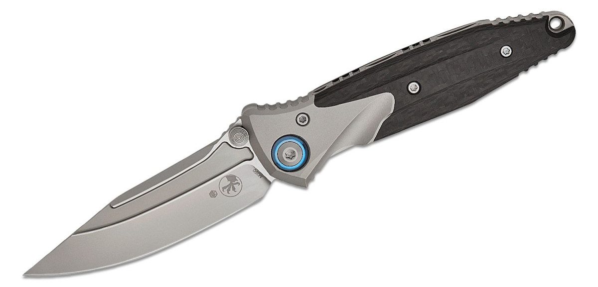 microtech-260m-7cfti-socom-bravo-mini-manual-folder-3-50-m390-bead-blasted-clip-point-blade-titanium-handle-with-carbon-fiber-top-scales-frame-lock