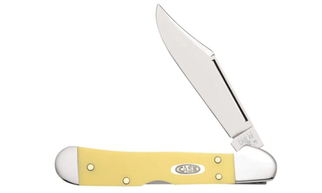case-30116-mini-copperlock-manual-folder-2-72-high-carbon-mirror-polish-clip-point-blade-yellow-synthetic-handle-lockback