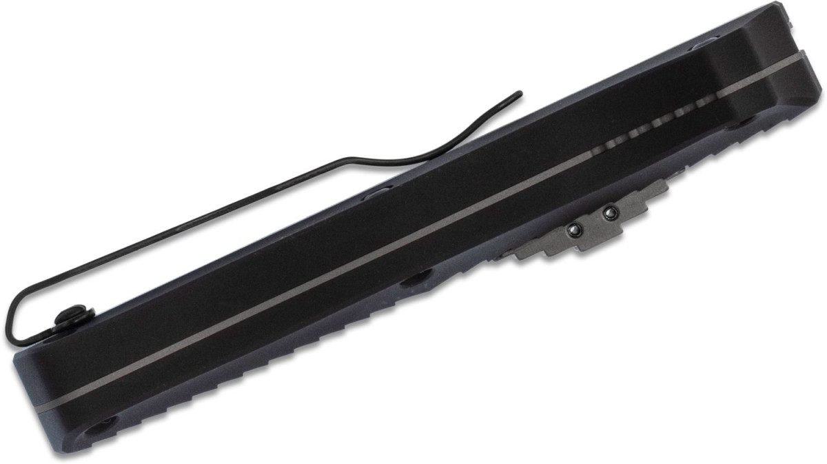 Benchmade (3350BK) "Mini Infidel" Dual Action OTF, 3.1" D2 Black DLC Dagger Blade, Black 6061- T6 Aluminium, Black Nylon Sheath - Image 3