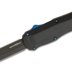 Benchmade (3400BK) "Autocrat" Dual Action OTF, 3.71" CPM-S30V Black DLC Dagger Blade, Black G-10 Handle