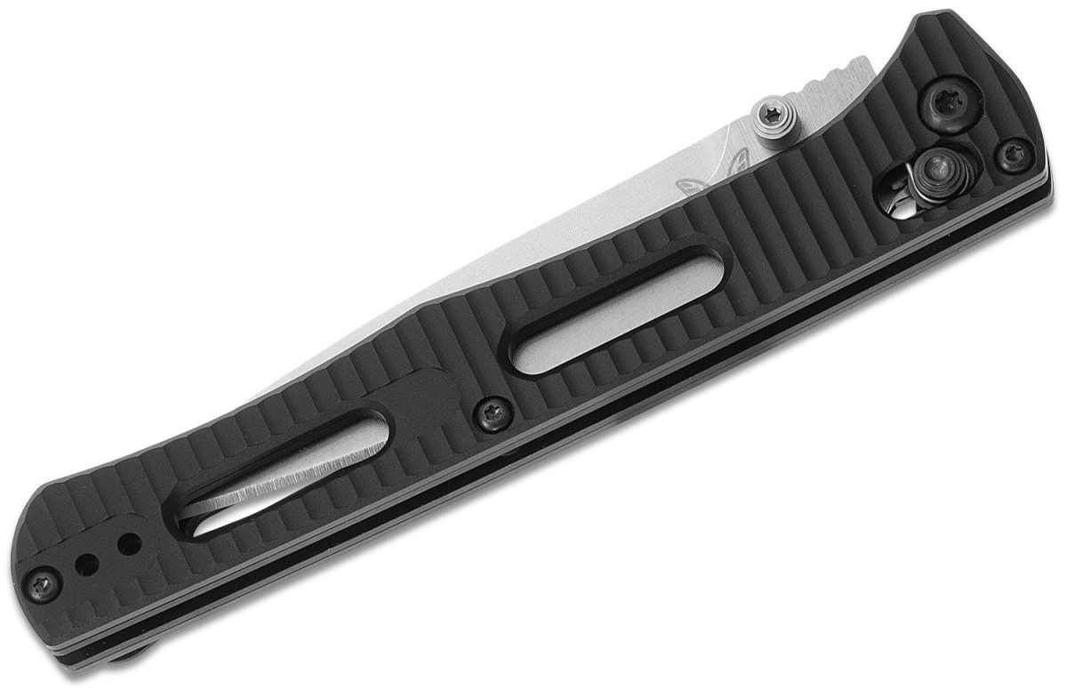 Benchmade (417) "Fact" Manual Folder, 3.95" CPM-S30V Black DLC Drop Point Blade, Black 6061-T6 Aluminum Handle, AXIS Lock - Image 2