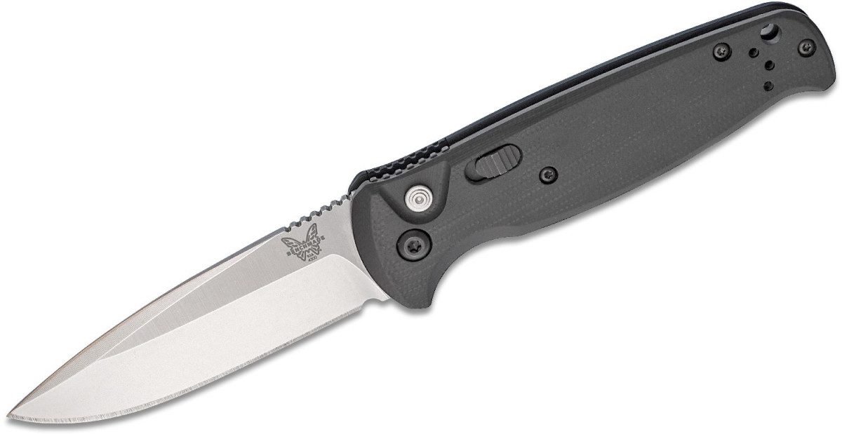 benchmade-4300-cla-automatic-folder-3-4-154cm-satin-drop-point-blade-black-g-10-handle-push-button-lock