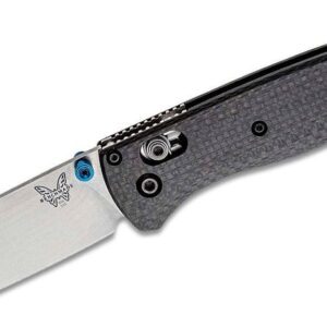 Benchmade (535-3) "Bugout" Manual Folder, 3.24" S90V Satin Drop Point Blade, Carbon Fiber Handle, AXIS Lock