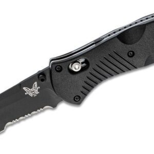 Benchmade (583SBK) "Barrage" Assisted Folder, 3.60" 154CM Black Cerakote Tanto Blade, Black Valox Handle, AXIS Lock
