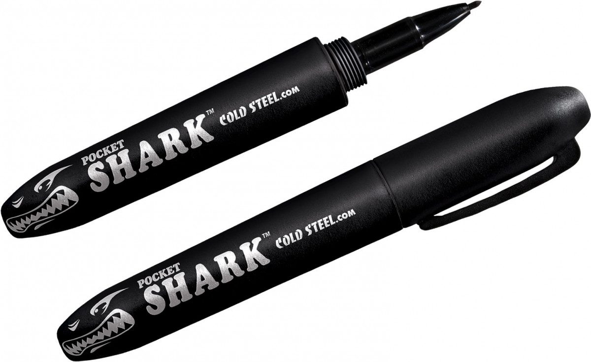 cold-steel-cs-91spb-pocket-shark-6-50-black-high-impact-polypropylene-felt-tip-pen-style-kubaton
