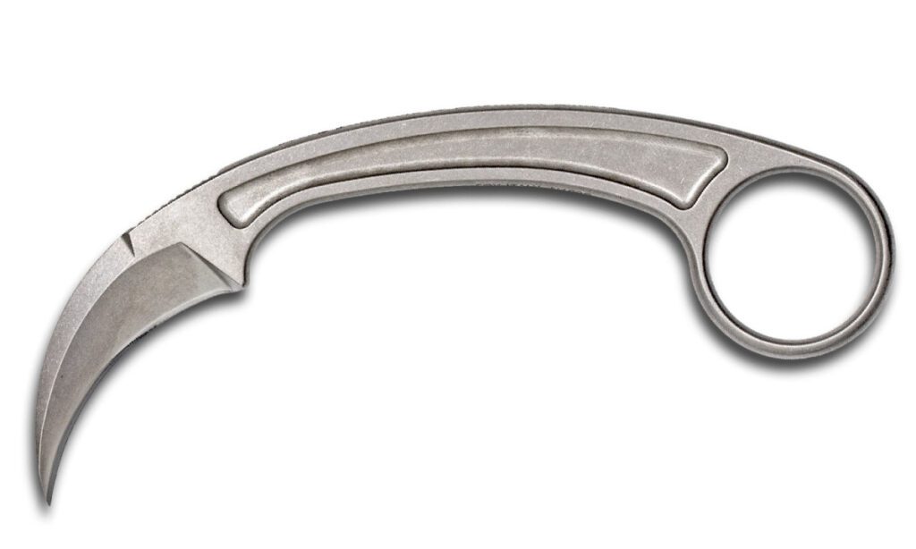 bastinelli-creations-bc-12sw-pika-fixed-blade-1-65-n690co-stonewashed-hawkbill-steel-handle-kydex-sheath