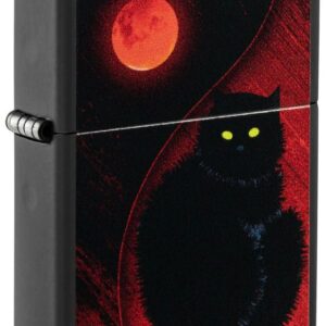 ZIPPO BLACK CAT DESIGN 48453