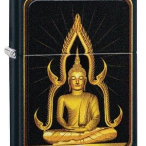 ZIPPO 29836 BLACK MATTE BUDDHA