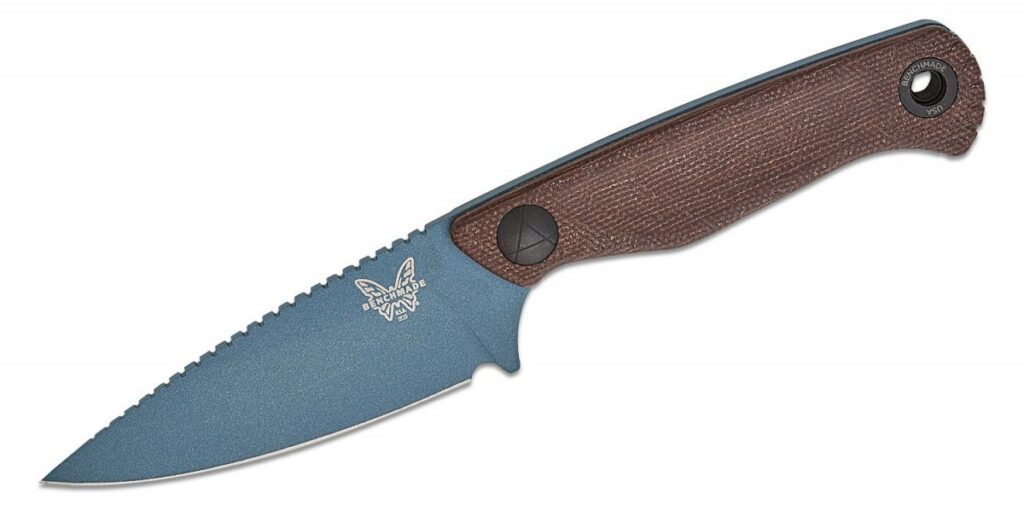 benchmade-203bt-01-dacian-brown-canvas-micarta-spear-point-blade