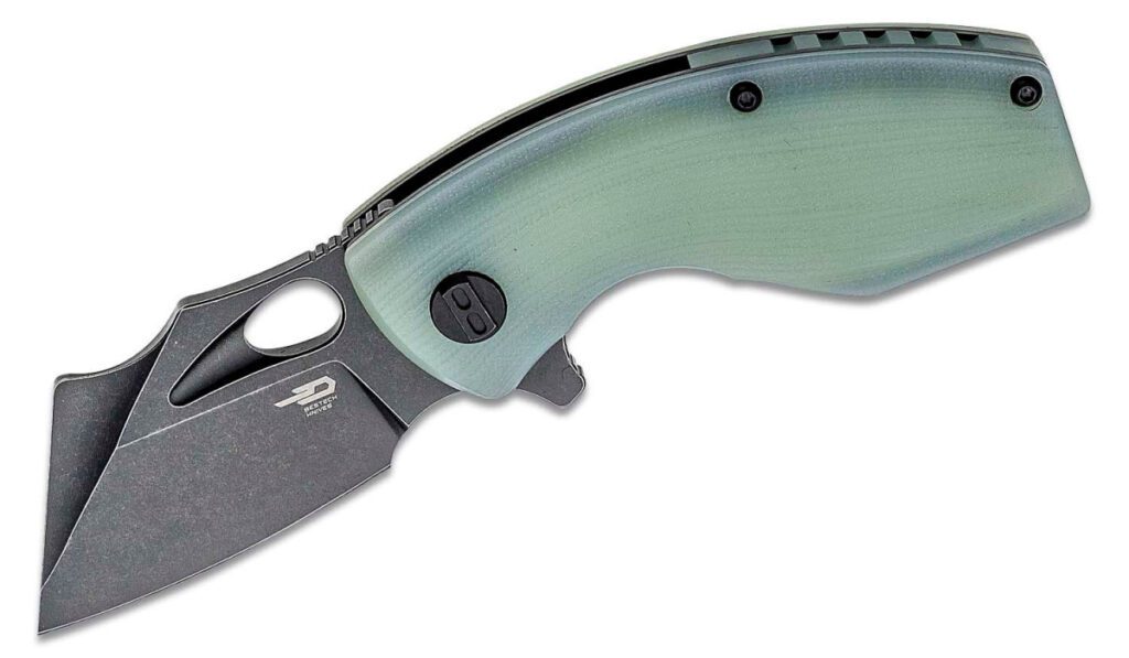 bestech-btkg39e-lizard-manual-folder-2-4-d2-black-stonewash-modified-clip-point-blade-translucent-jade-g-10-handle-liner-lock
