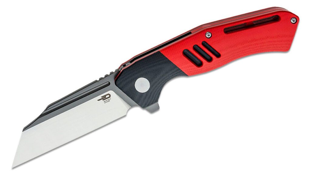 bestech-btkg46c-rockface-manual-folder-3-38-d2-two-tone-satin-and-black-wharncliffe-blade-black-and-red-g-10-handle-liner-lock