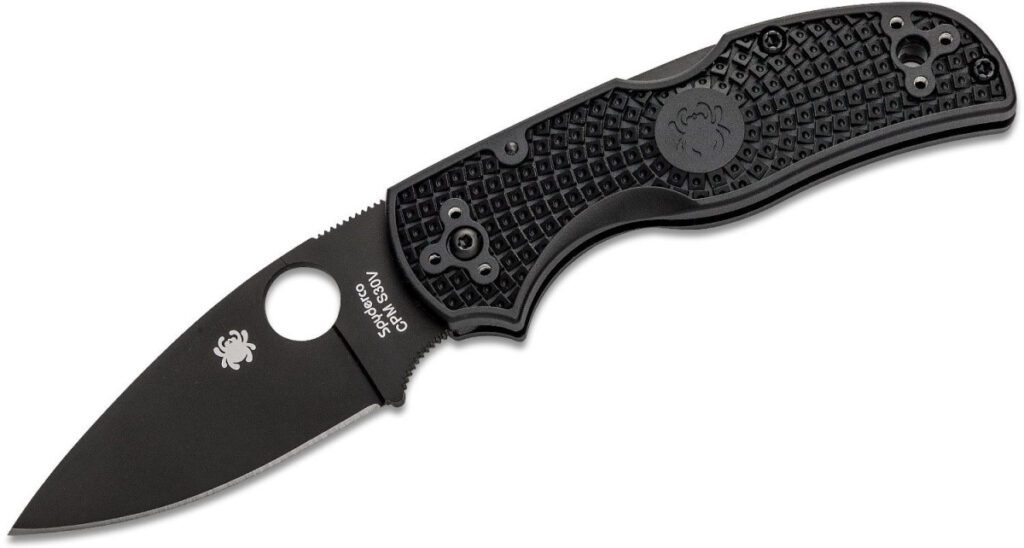 spyderco-c41pbbk5-native-5-manual-folder-2-95-cpm-s30v-black-dlc-drop-point-blade-black-frn-handle-lock-back