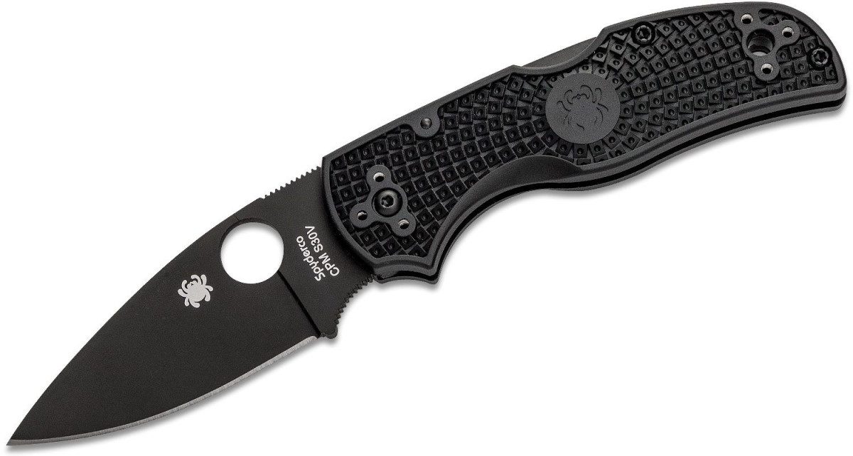 spyderco-c41pbbk5-native-5-manual-folder-2-95-cpm-s30v-black-dlc-drop-point-blade-black-frn-handle-lock-back