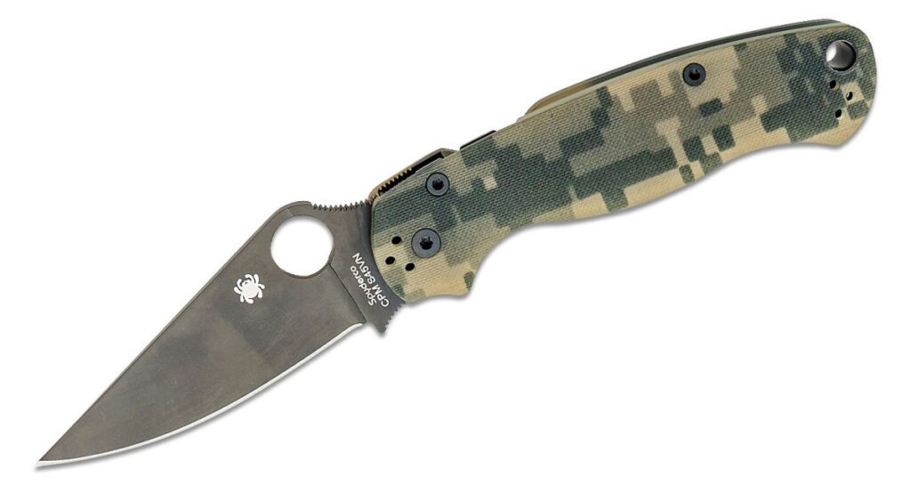 spyderco-c81gpcmobk2-para-military-2-manual-folder-3-438-cpm-s30v-black-dlc-drop-point-blade-black-g-10-handle-compression-lock