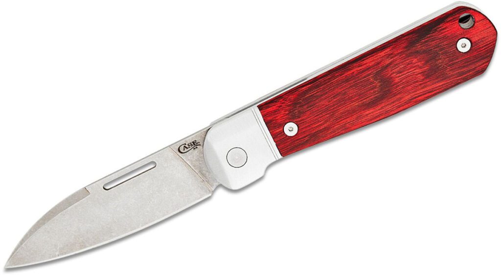 case-42229-highbanks-non-locking-folder-2-87-cpm-20cv-stonewash-modified-wharncliffe-blade-rosewood-handle-slip-joint