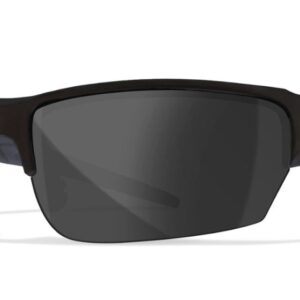 Wiley X (CHVAL07) "Valor" Smoke Grey/Clear Impact Resistant Interchangeable Lenses, Matte Black Frames
