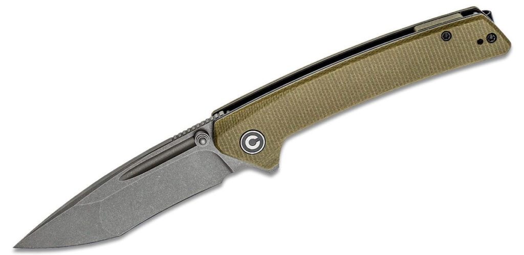 civivi-2021c-keen-nadder-manual-folder-3-48-n690-stonewash-tanto-blade-olive-micarta-handle-liner-lock