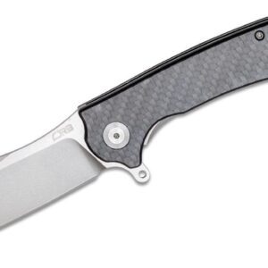 CJRB (J1901CF) "Talla" Manual Folder, 3.5" D2 Stonewash Sheepsfoot Blade, Carbon Fiber Handle, Liner Lock