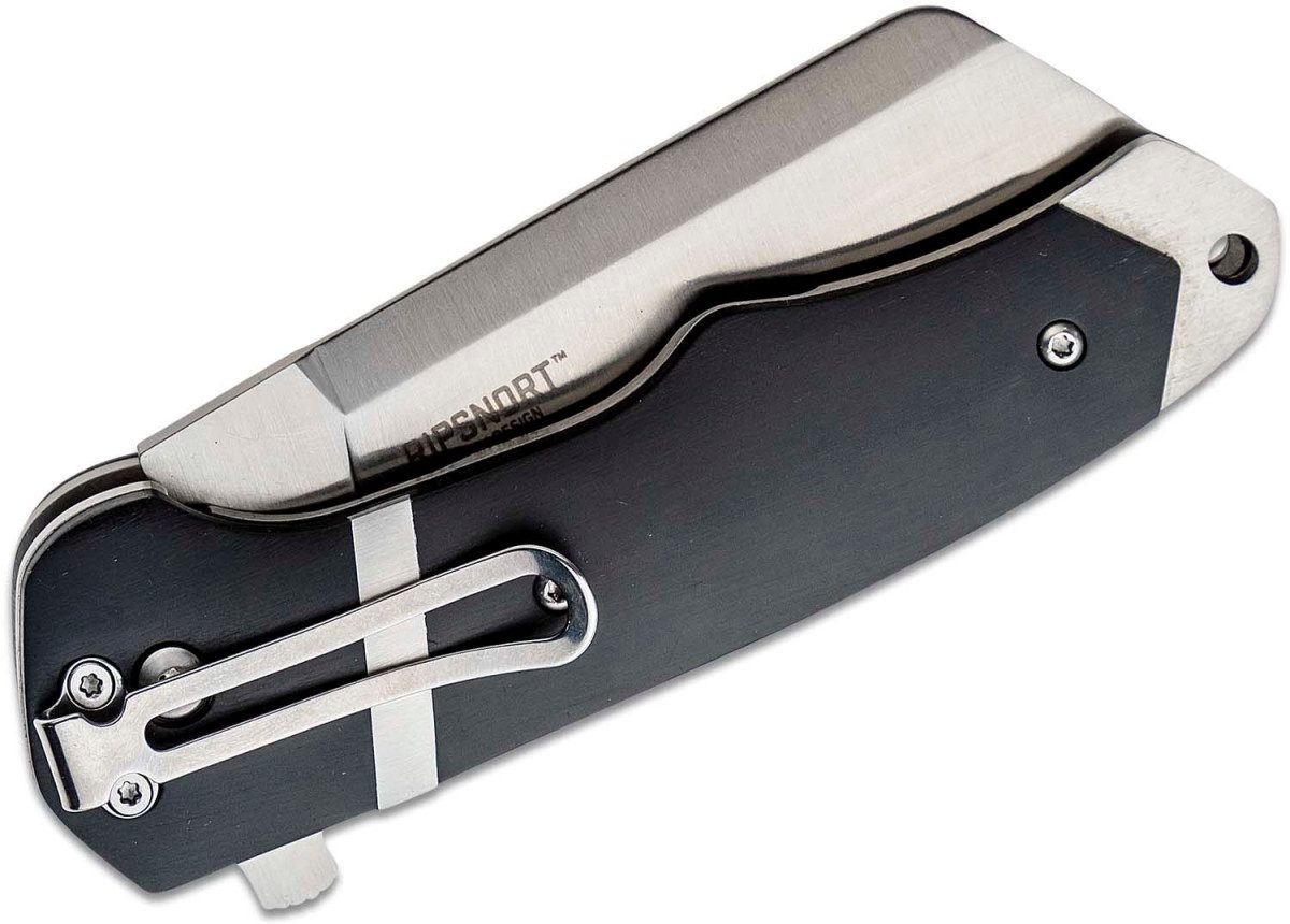 CRKT(7270) "Ripsnort" Manual Folder, 3.25" 8Cr13Mov Satin Cleaver, Black FRn Handle, Liner Lock - Image 2