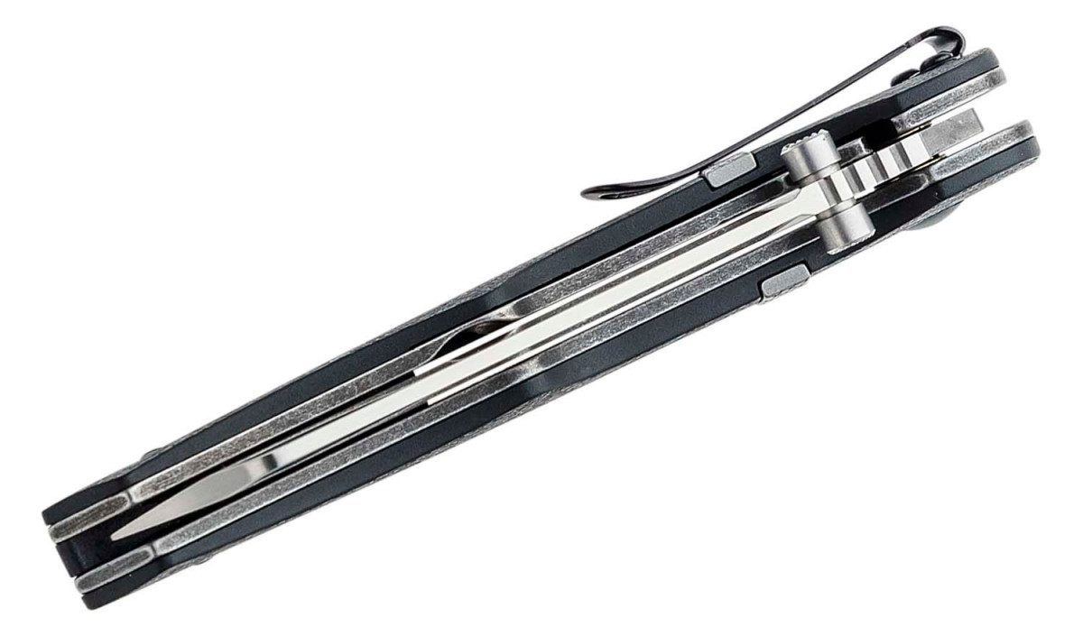 CRKT(7271) "Ripsnort II" Manual Folder, 3.48" 8Cr13Mov Satin Cleaver, Black FRN Handle, Liner Lock - Image 3