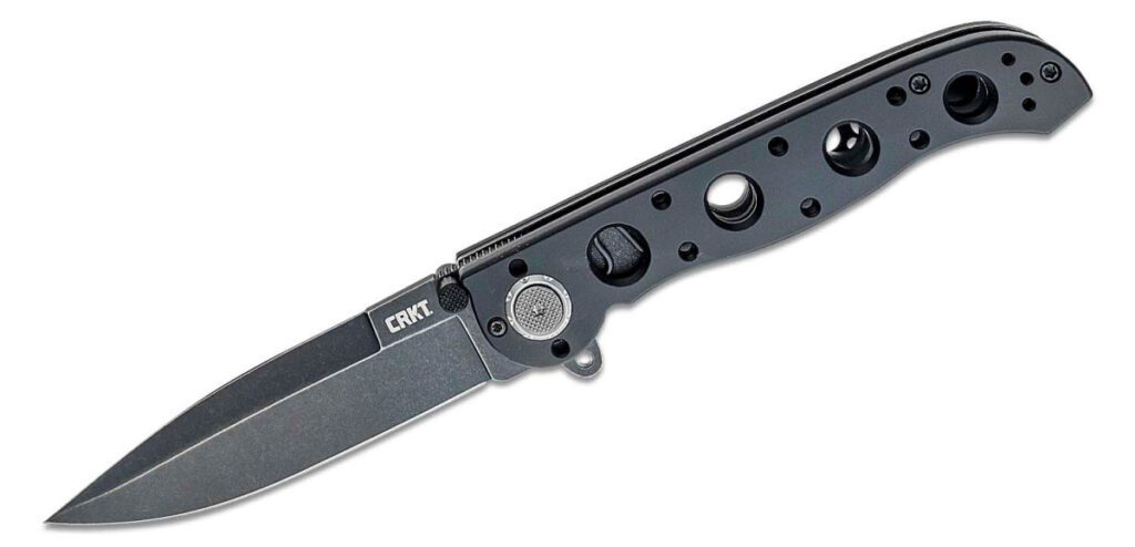 crktm16-03db-deadbolt-manual-folder-3-58-d2-stonewash-spear-point-blade-black-aluminum-handle-deadbolt-lock