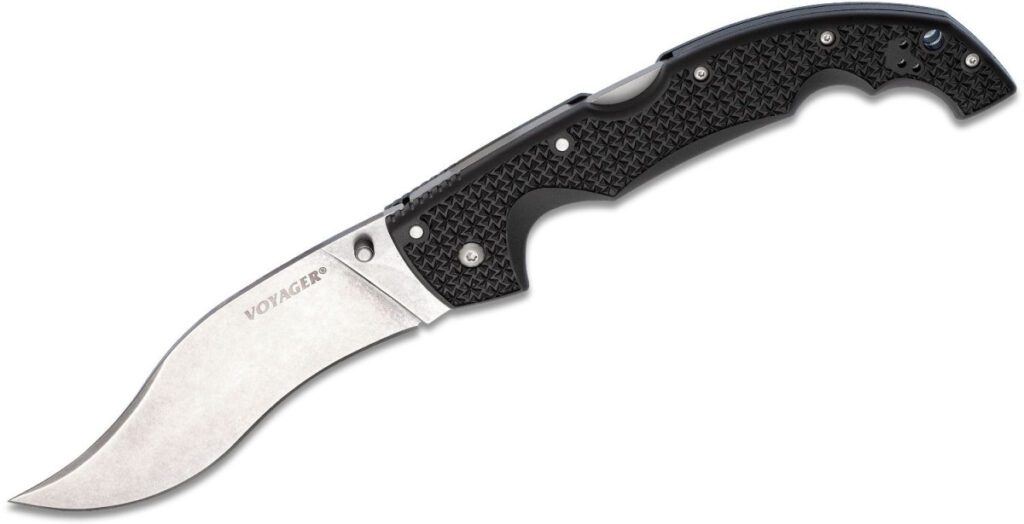 cold-steel-29axv-xl-voyager-vaquero-manual-folder-5-5-aus-10a-stonewash-clip-point-blade-black-griv-ex-handle-with-aluminum-liners-lock-back