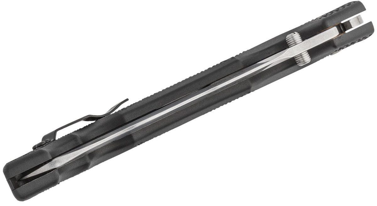 Cold Steel (29AXW) "XL Voyager Kris" Manual Folder, 5.5" AUS-10A Stonewash Kris Blade, Black Griv-Ex Handle with Aluminum Liners, Lock Back - Image 3