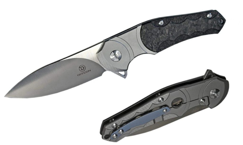 def-con-tf3329-3-sphere-manual-folder-3-5-d2-satin-and-stonewash-drop-point-blade-gray-titanium-handle-frame-lock