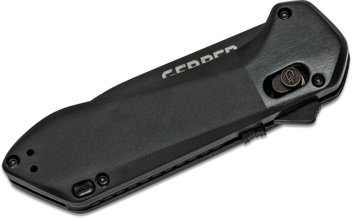 Gerber (G1640) "High Brow" Assisted Folder, 8Cr13Mov Black Drop Point Blade, Black Aluminum Handle, Pivot Lock - Image 2