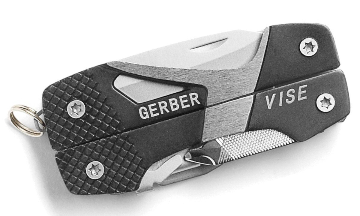 Gerber (G0021) "Vise" Multi Tool, Stainless Steel Drop Point/Serrated Blade, Nail File, Philips Screwdriver, Small Screwdriver, Bottle Opener, Large Screwdriver, Pliers - Image 2