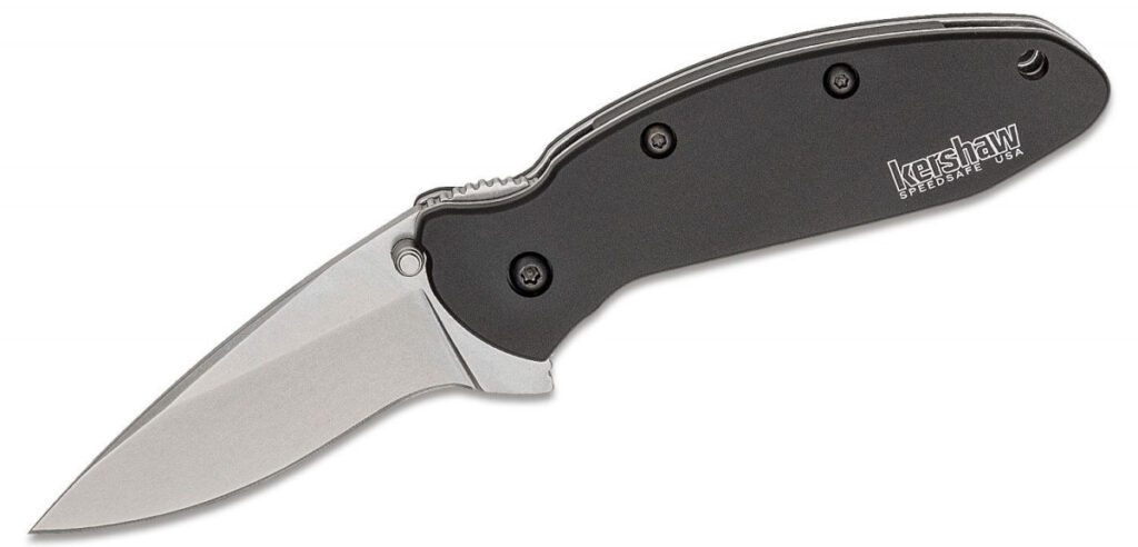 kershaw-1620swblk-scallion-assisted-folder-2-40-420hc-stonwashed-drop-point-blade-black-anodized-aluminum-handle-liner-lock